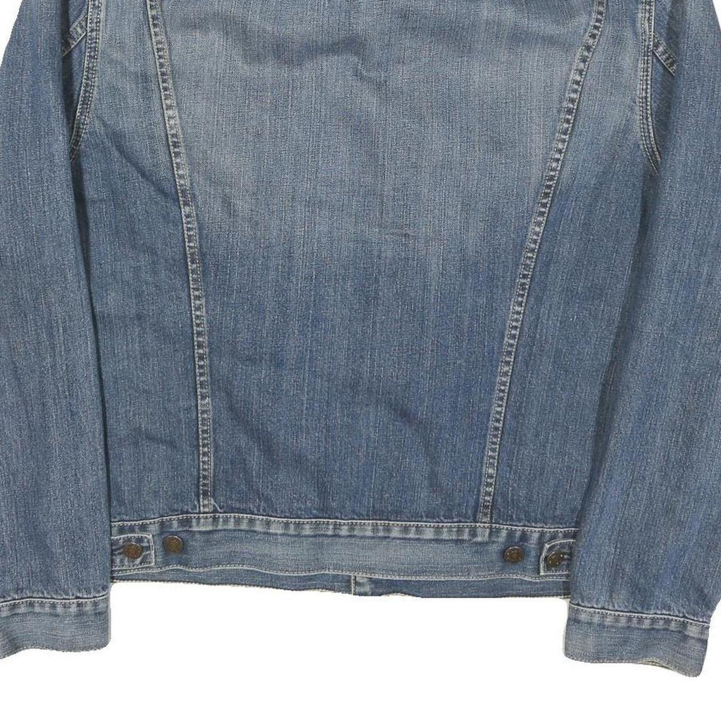 LEVI'S Mens Blue Denim Jacket L Cotton Blend Classic Button Closure Casual