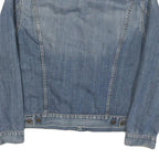 LEVI'S Mens Blue Denim Jacket L Cotton Blend Classic Button Closure Casual