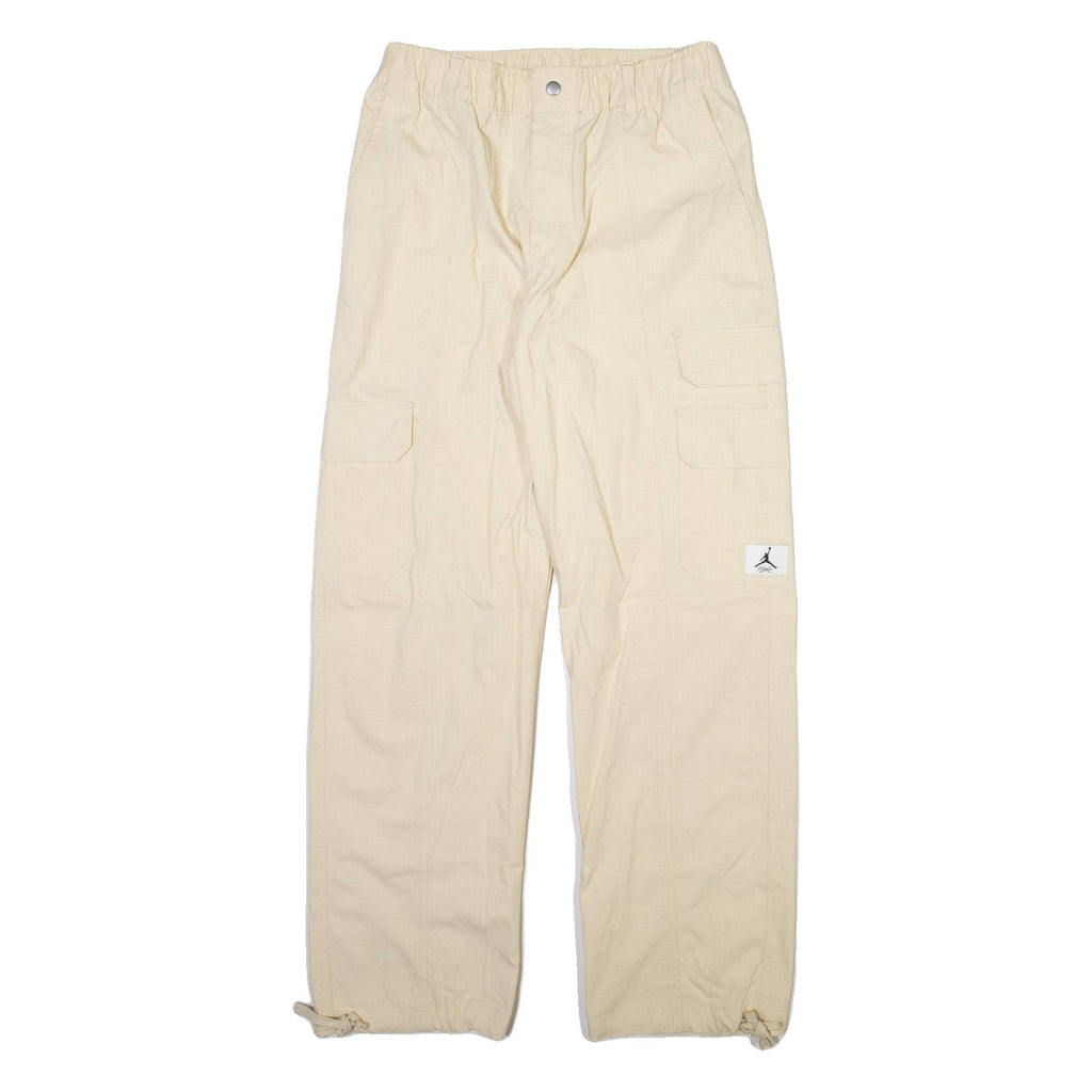 AIR JORDAN Cargo Mens Trousers Cream Relaxed Straight W28 L29