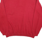 CLAUDIO CAMPIONE Mens Red Polo Collar L Embroidered Pocket Cotton Sweatshirt