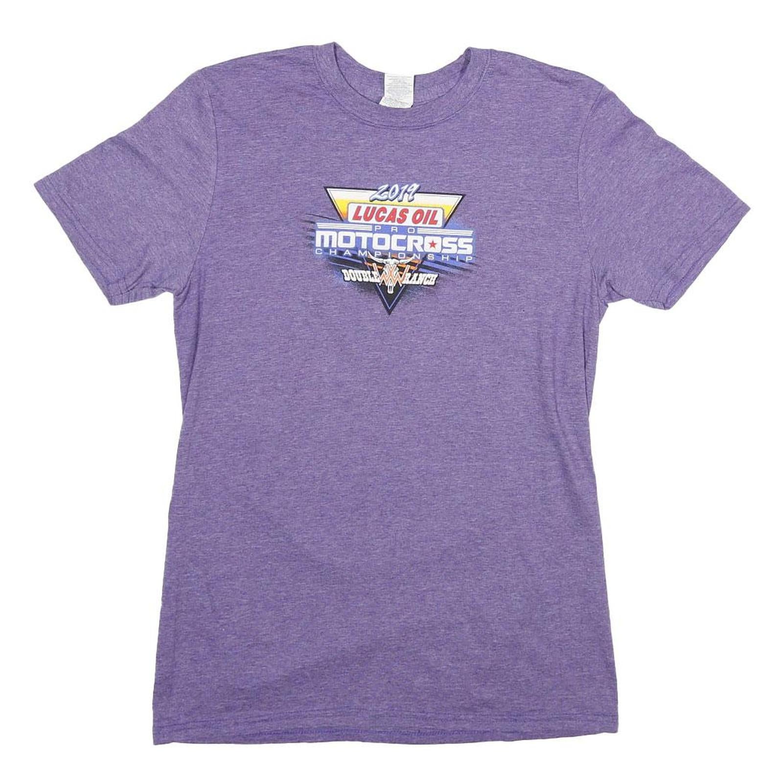 GILDAN Mens Purple 2019 Lucas Oil Pro Motocross Championship Graphic T-Shirt S