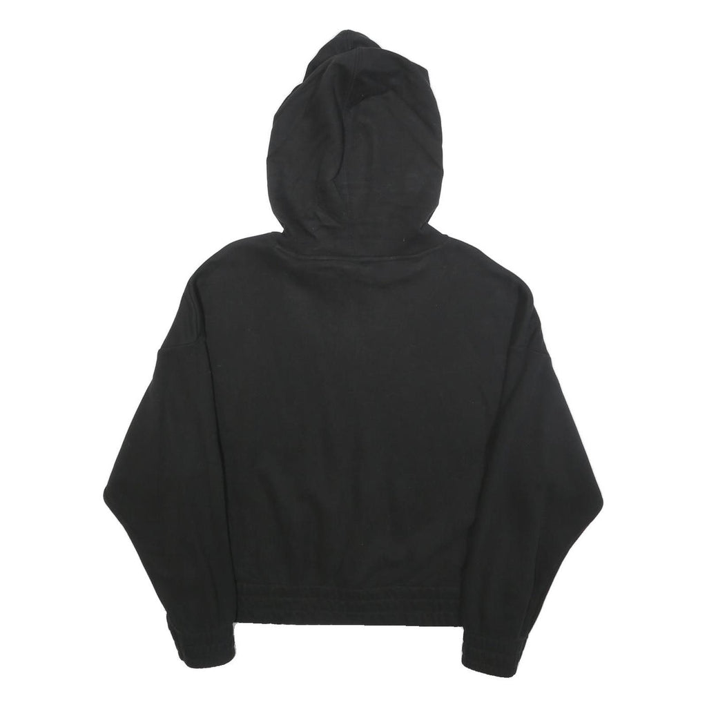 PUMA Womens Black Hoodie L Cotton Blend Pullover Casual Hooded Sweatshirt