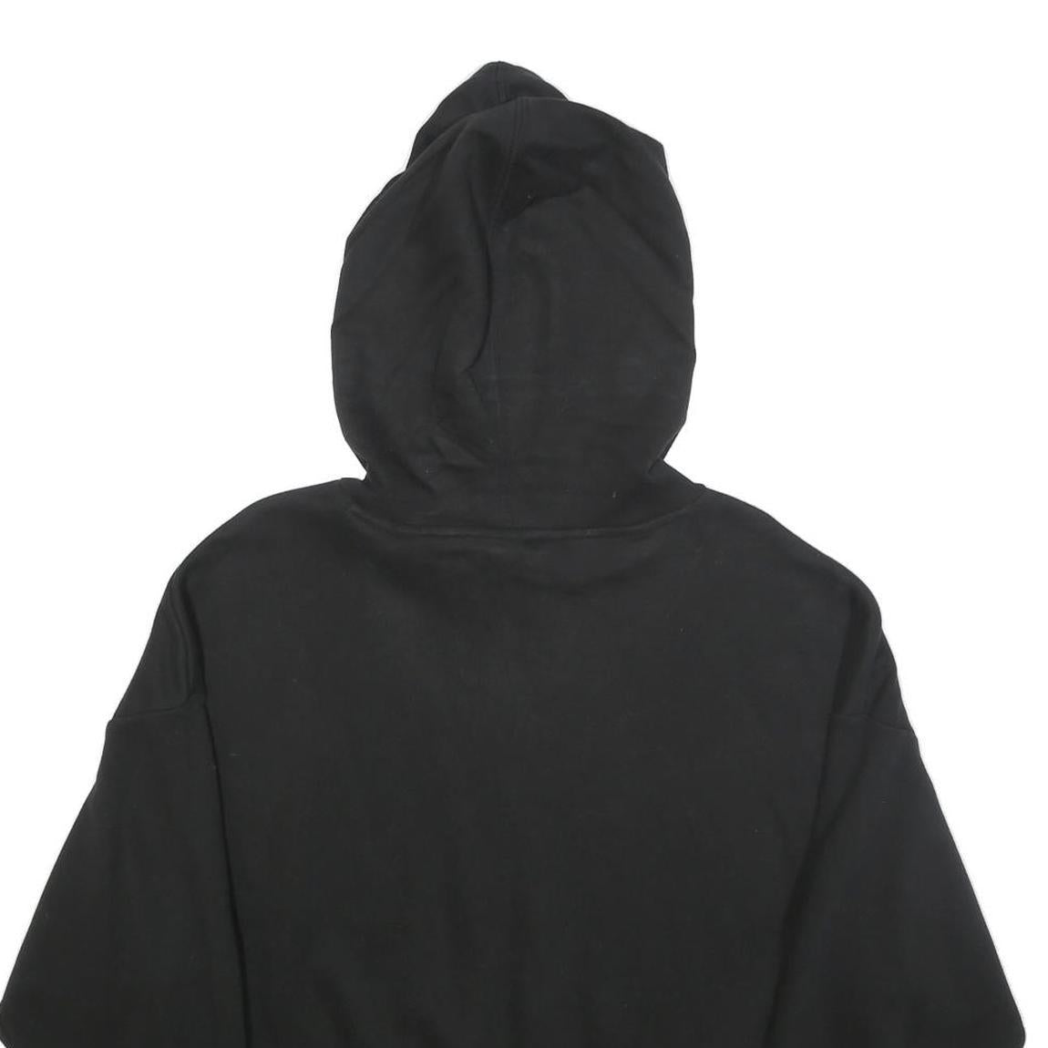 PUMA Womens Black Hoodie L Cotton Blend Pullover Casual Hooded Sweatshirt