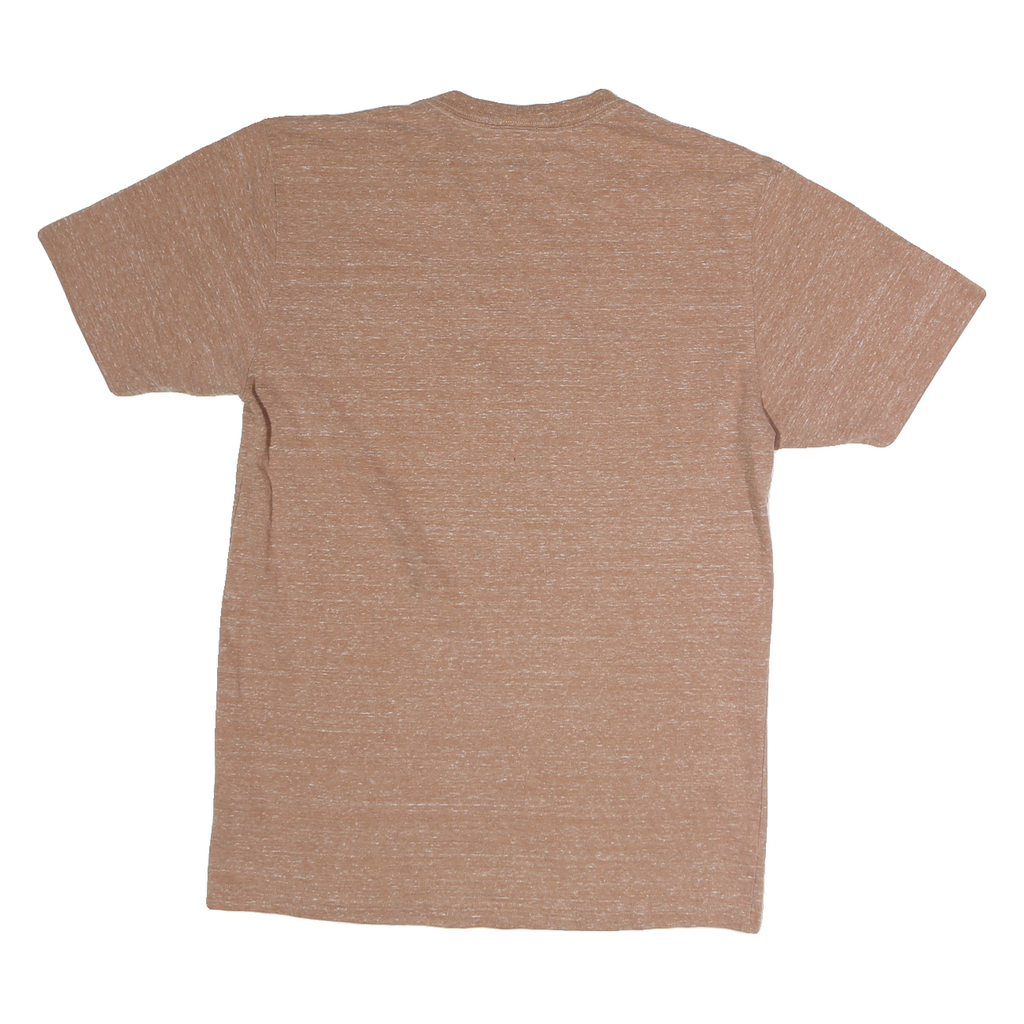 CARHARTT Mens Brown Pocket T-Shirt S Short Sleeve Crew Neck Cotton Casual
