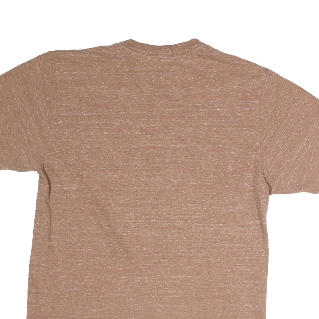 CARHARTT Mens Brown Pocket T-Shirt S Short Sleeve Crew Neck Cotton Casual