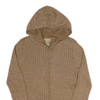 PECK & PECK WEEKEND Womens Beige Zip Up Hoodie M Knitwear Casual
