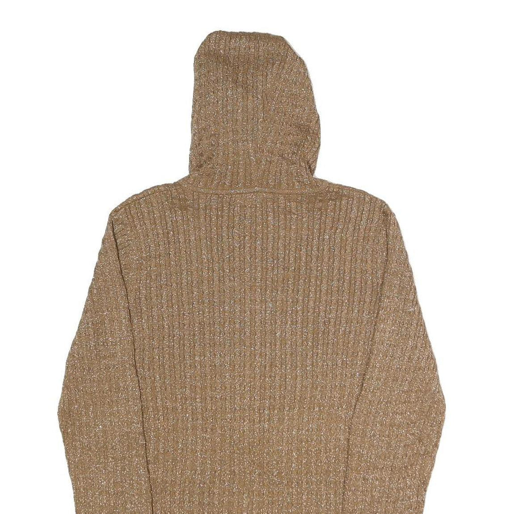 PECK & PECK WEEKEND Womens Beige Zip Up Hoodie M Knitwear Casual