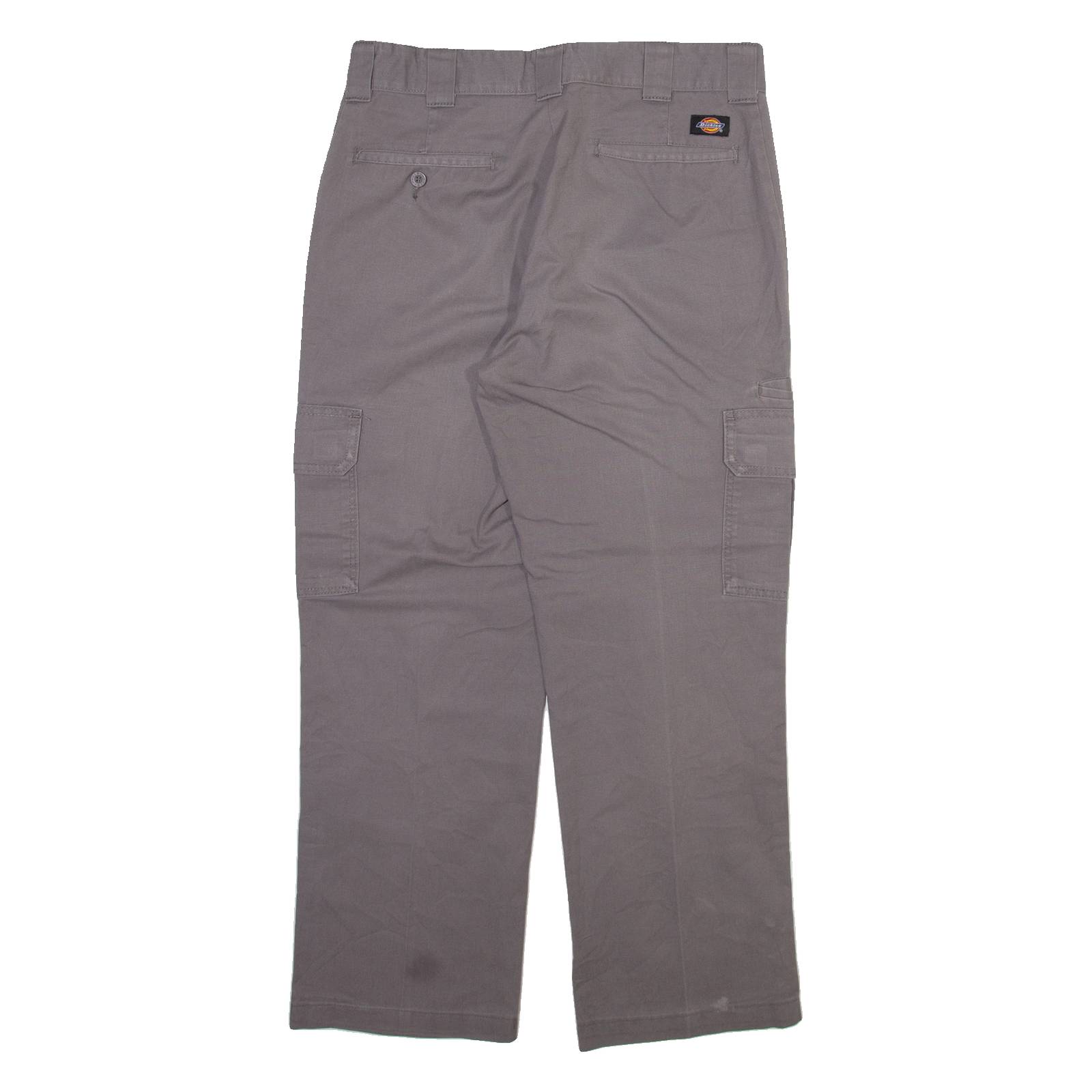 DICKIES Cargo Mens Trousers Grey Regular Straight W34 L28
