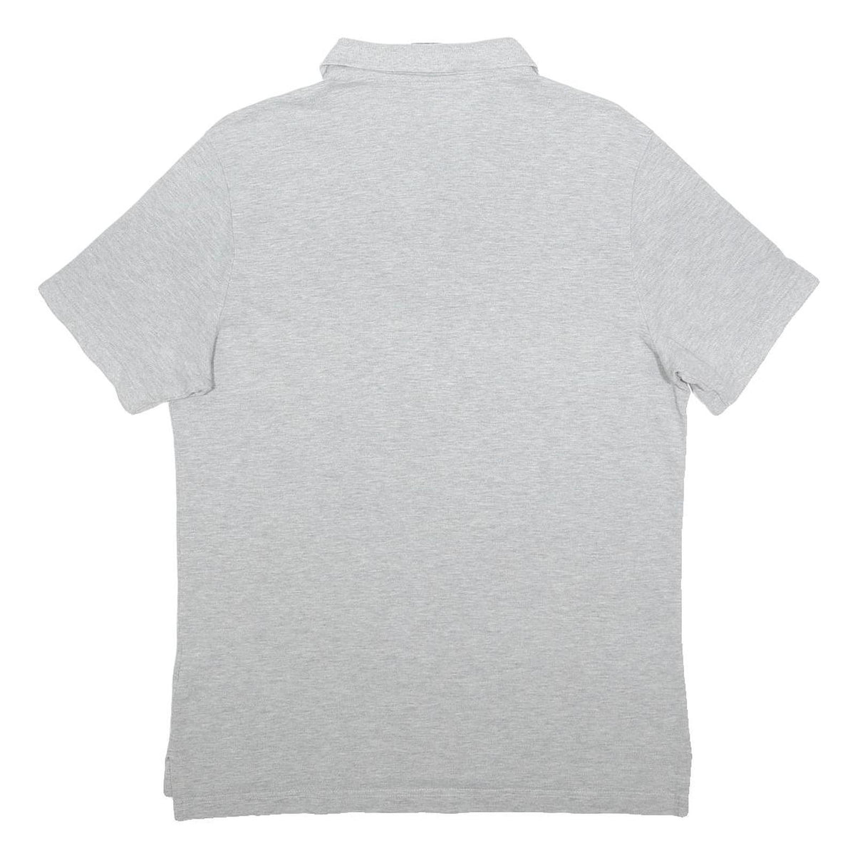 NIKE Mens Grey Short Sleeve Basic Polo Shirt M Cotton Sportswear Casual