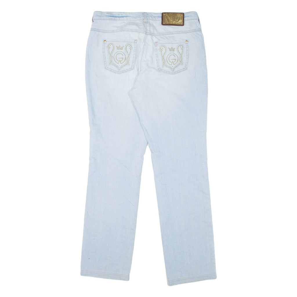 ORWELL Womens Jeans Blue Regular Straight Stone Wash W32 L31
