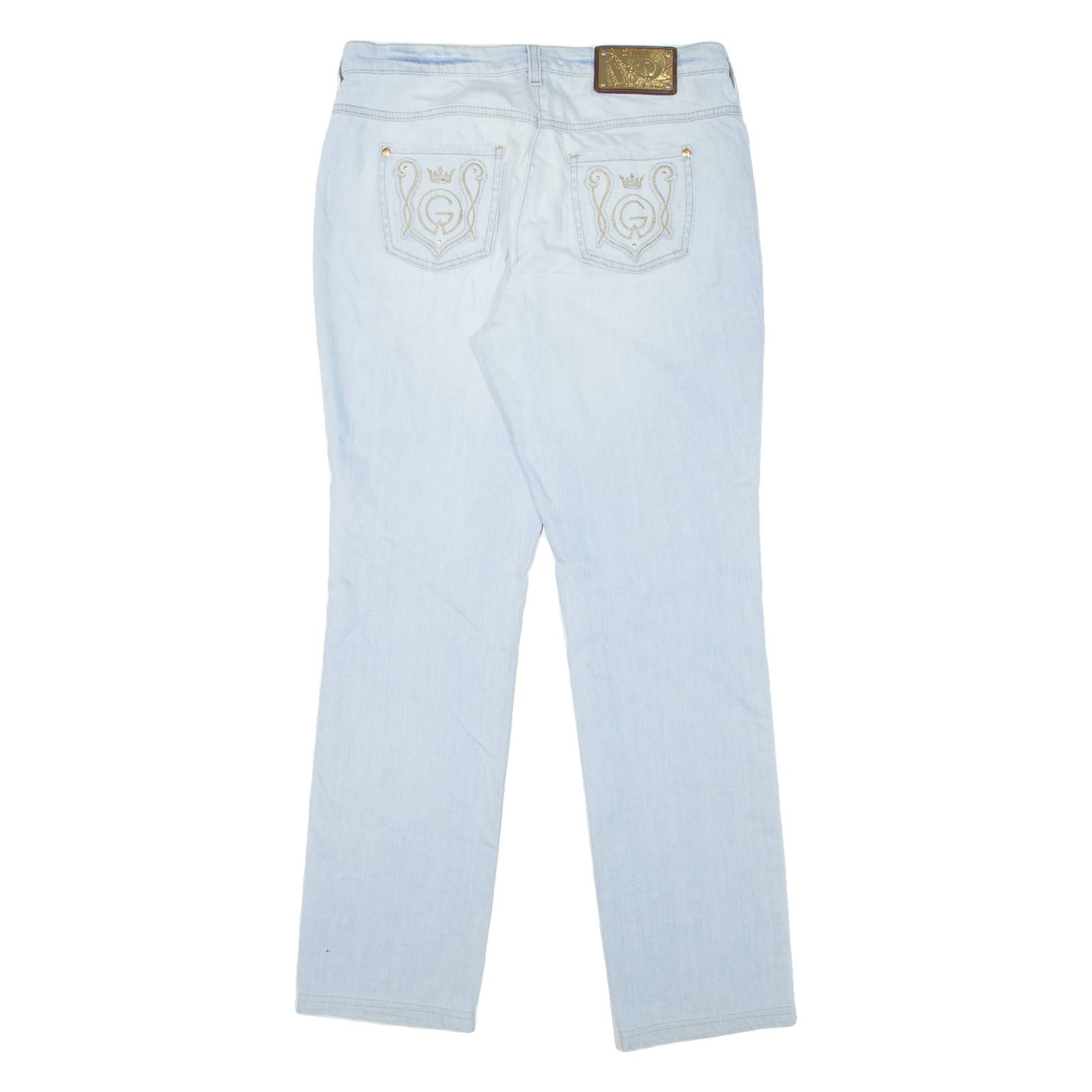 ORWELL Womens Jeans Blue Regular Straight Stone Wash W32 L31