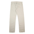 LEVI'S Mens Cotton Beige Regular Straight Trousers W32 L34 Classic Zip Pocket