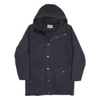 CARHARTT WIP Mens Black Jacket S Cotton Blend Zip Hooded Casual Workwear