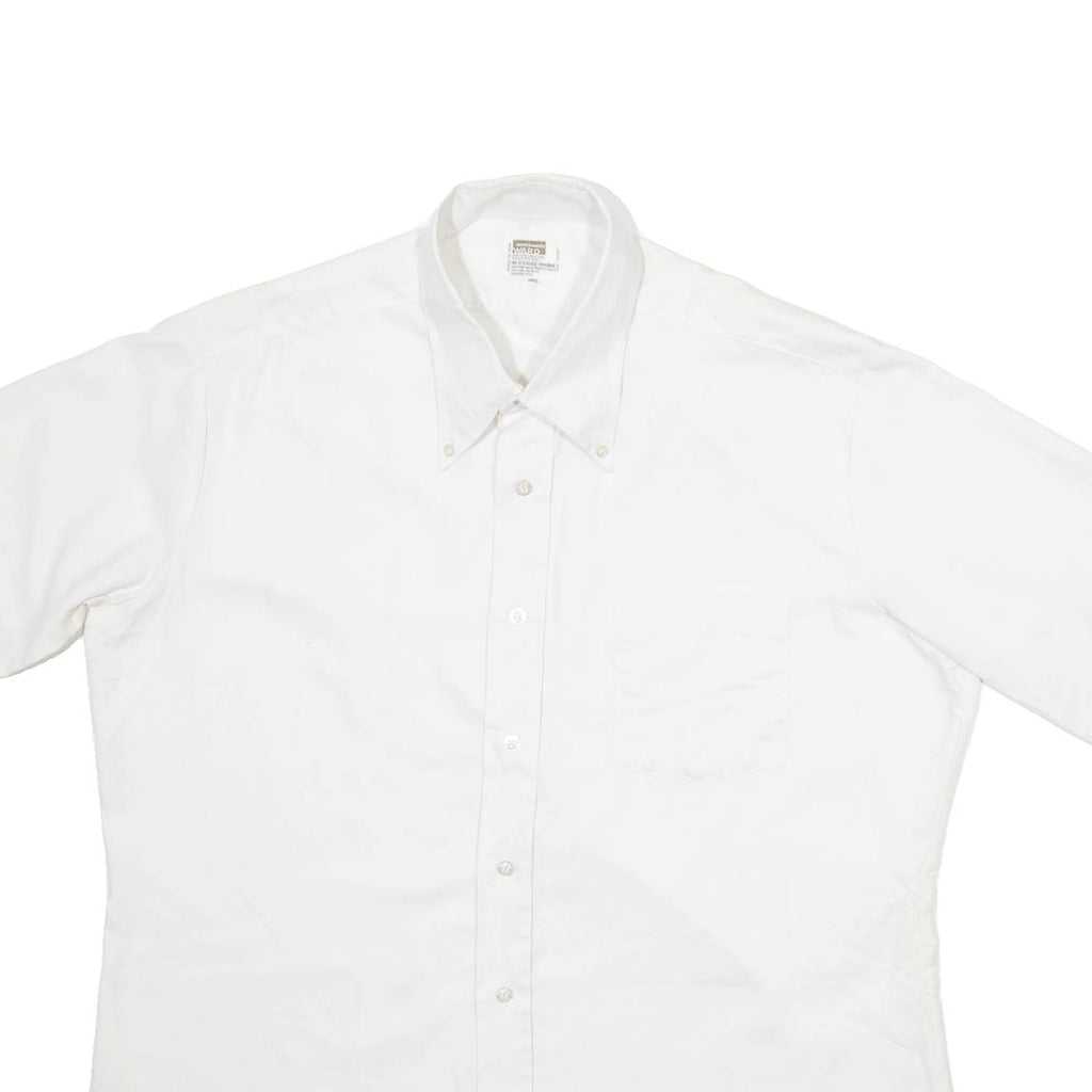 WARD Mens Plain Shirt White XL