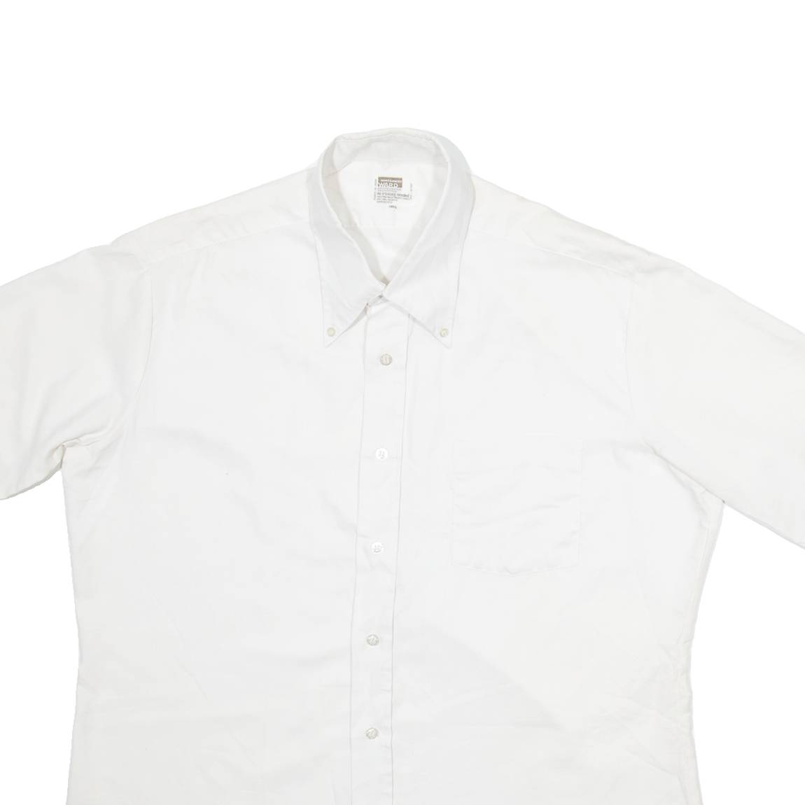 WARD Mens Plain Shirt White XL