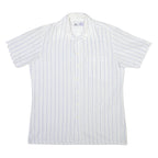 C&A Mens Shirt White Striped S