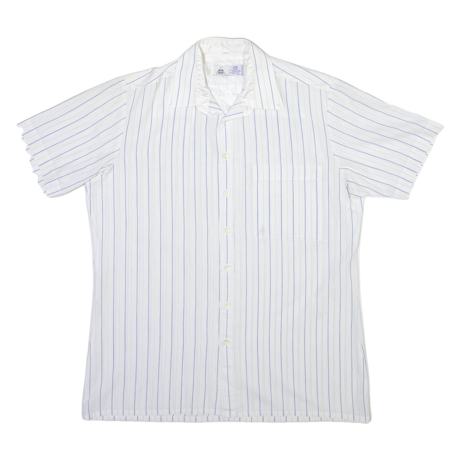 C&A Mens Shirt White Striped S