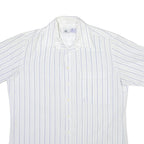 C&A Mens Shirt White Striped S