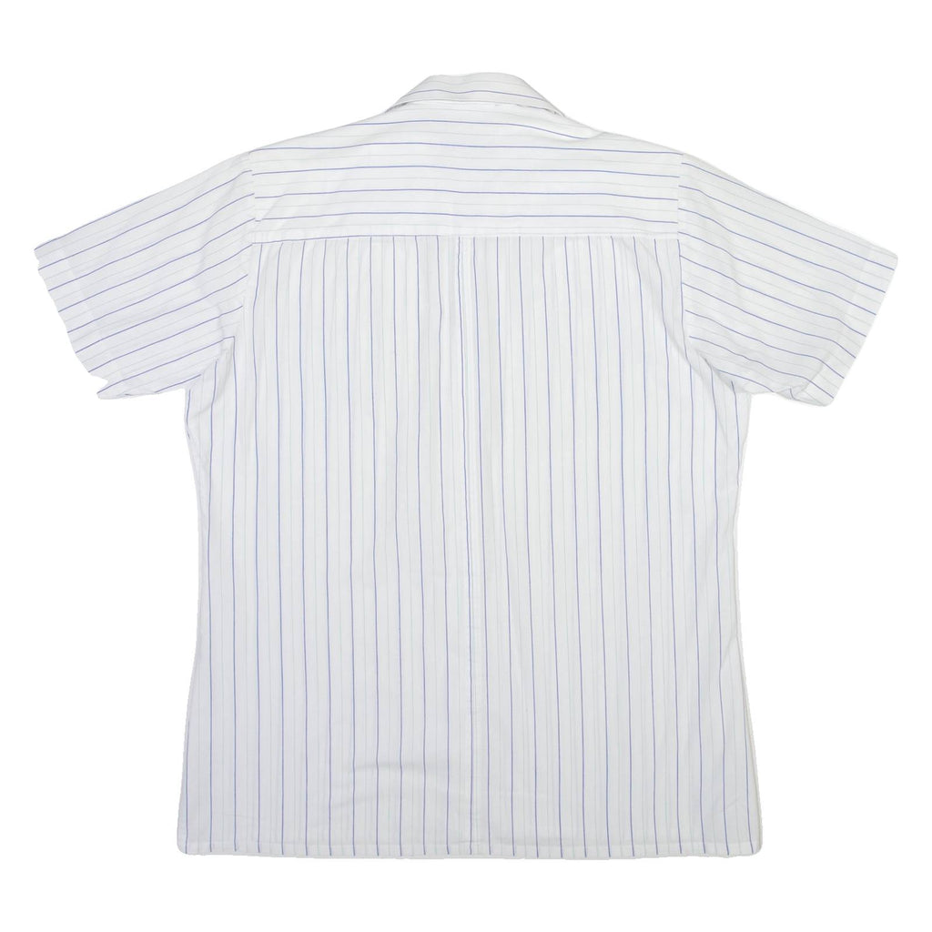C&A Mens Shirt White Striped S