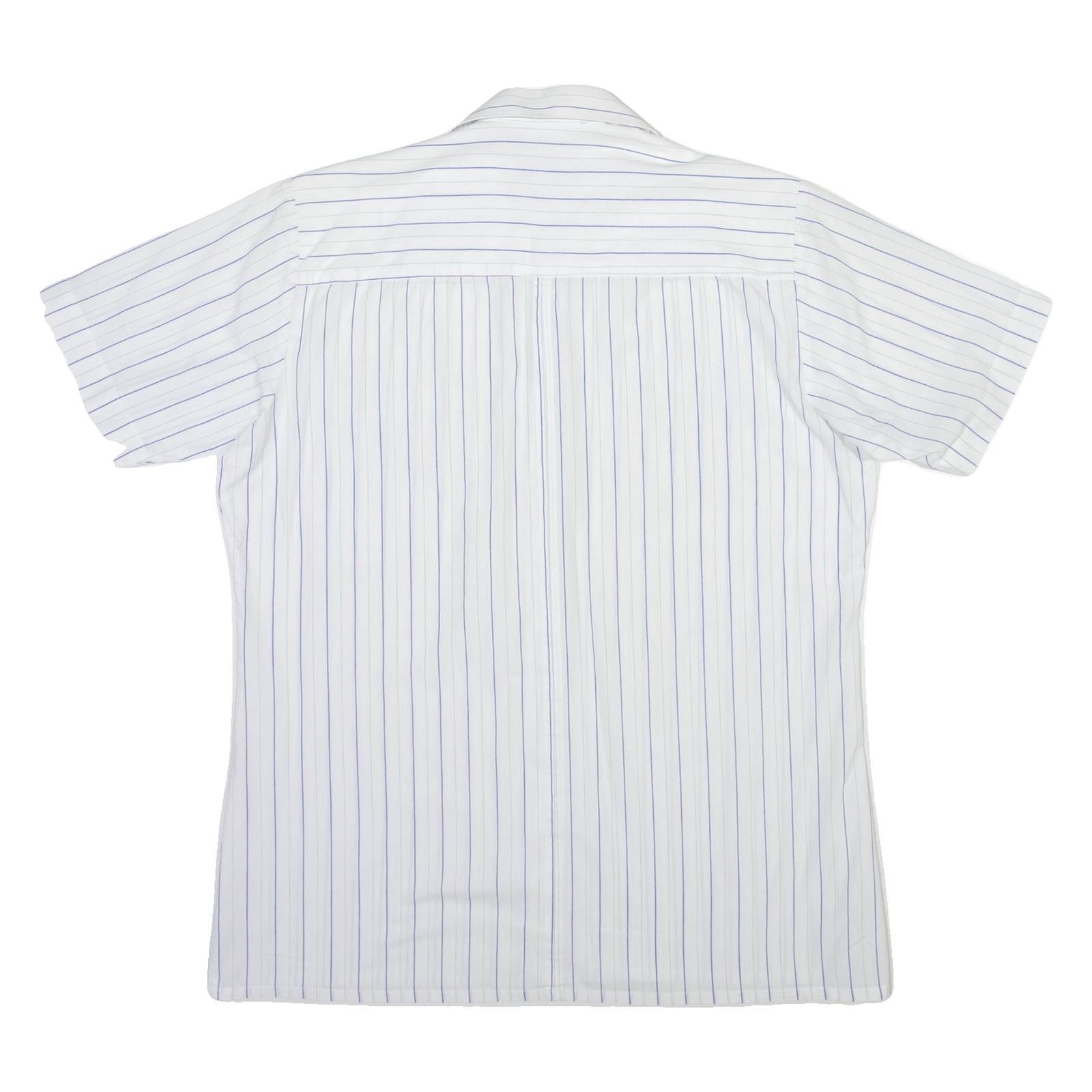 C&A Mens Shirt White Striped S