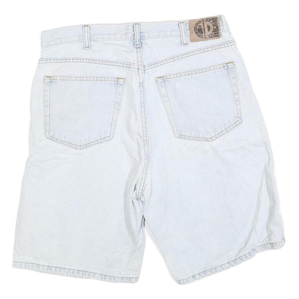 Mens Light Blue Denim Cotton Blend Casual Shorts M W32 Customer Service