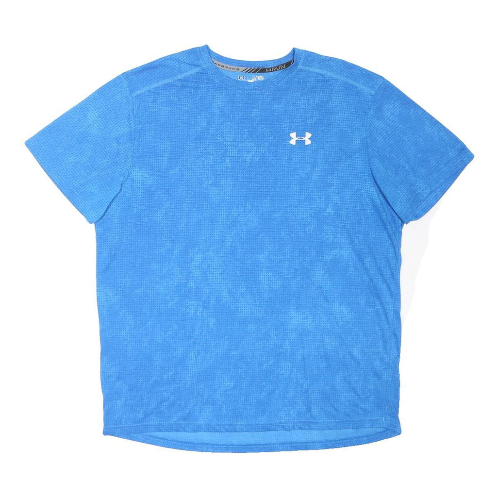 UNDER ARMOUR Mens Blue Athletic T-Shirt XL Short Sleeve Crew Neck Performance