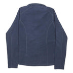 THE NORTH FACE Womens Navy Plain Pullover Quarter Zip Basic Knit S Fleece Jumper
