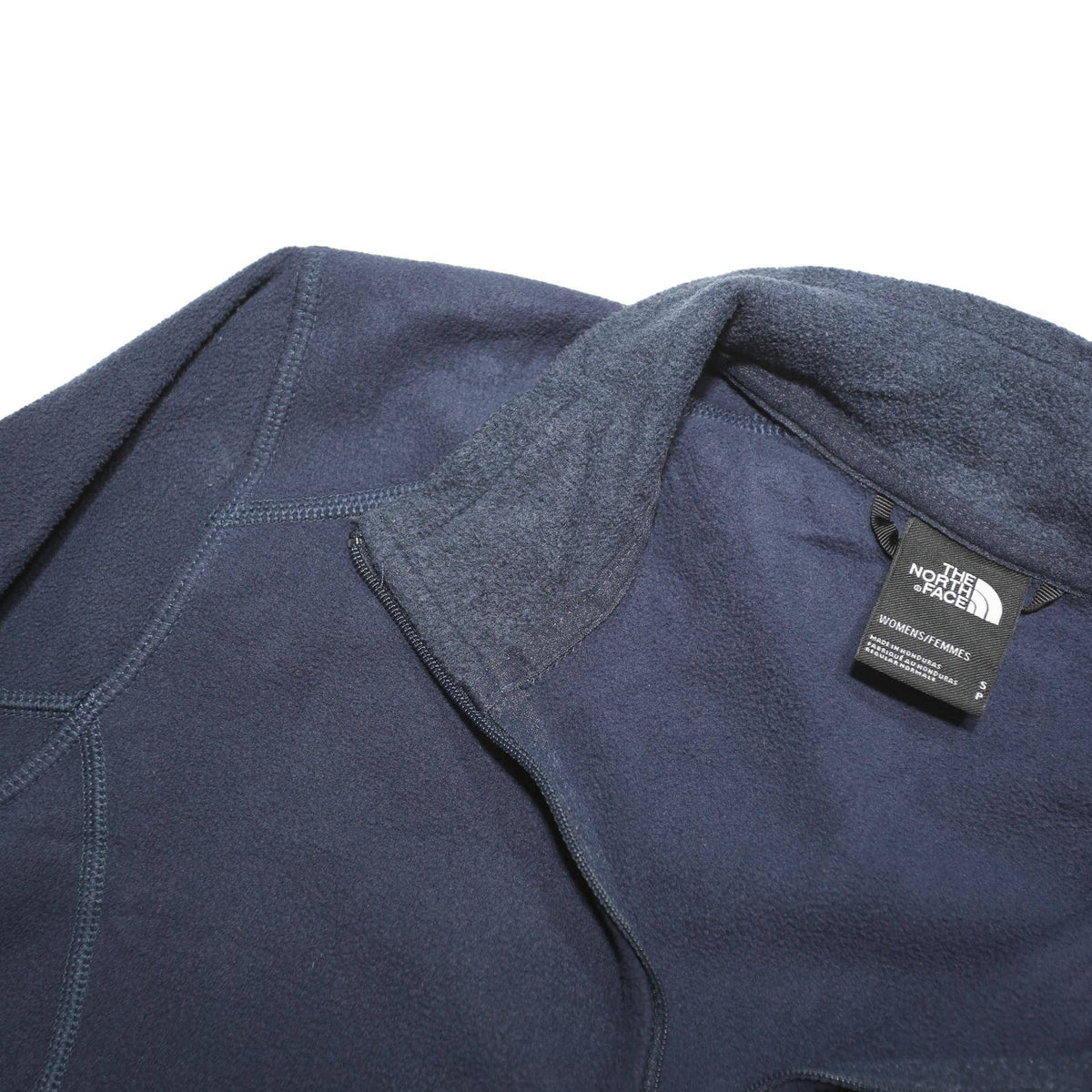 THE NORTH FACE Womens Navy Plain Pullover Quarter Zip Basic Knit S Fleece Jumper