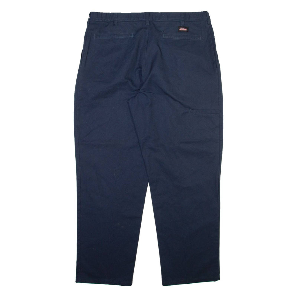 DICKIES Mens Trousers Blue Relaxed Straight W36 L30