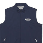 ADIDAS Mens Navy Blue Outdoor Jacket M Polyester Zip Vest Sleeve