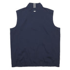 ADIDAS Mens Navy Blue Outdoor Jacket M Polyester Zip Vest Sleeve