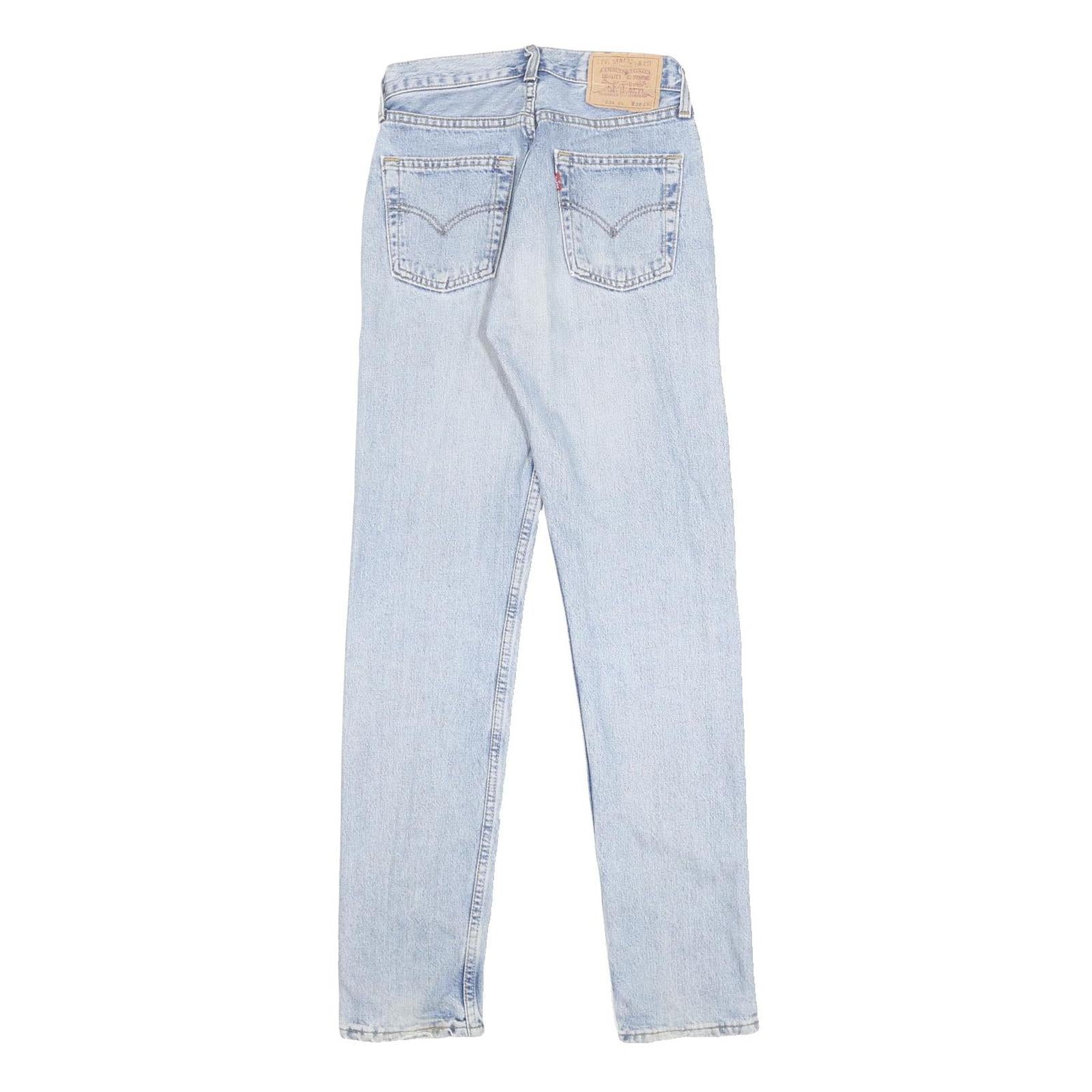 LEVI'S 534 04 Womens Jeans Blue Slim Skinny Denim Light W25 L32 Zipper