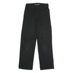 DICKIES Womens Cotton Blend Black Regular Straight Trousers W28 L29 Casual