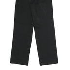 DICKIES Womens Cotton Blend Black Regular Straight Trousers W28 L29 Casual