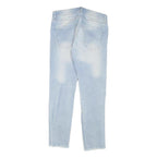 DENIM CO Womens Jeans Blue Regular Skinny Denim Light W28 L25 Faded Distressed