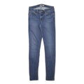LEVI'S Womens Slim Blue Denim Medium Wash Jeans W27 L31 Cotton Blend Zip