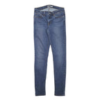 LEVI'S Womens Slim Blue Denim Medium Wash Jeans W27 L31 Cotton Blend Zip