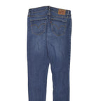 LEVI'S Womens Slim Blue Denim Medium Wash Jeans W27 L31 Cotton Blend Zip