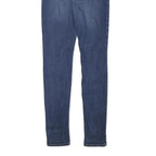 LEVI'S Womens Slim Blue Denim Medium Wash Jeans W27 L31 Cotton Blend Zip