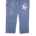 DICKIES Mens Regular Fit Blue Denim Jeans W42 L32 Star Print Cotton Blend
