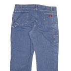 DICKIES Mens Regular Fit Blue Denim Jeans W42 L32 Star Print Cotton Blend