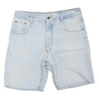 STRUCTURE Womens Denim Blue Shorts M W34 Cotton Blend Casual Regular Fit