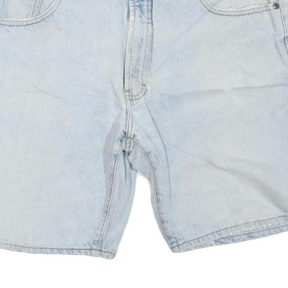 STRUCTURE Womens Denim Blue Shorts M W34 Cotton Blend Casual Regular Fit