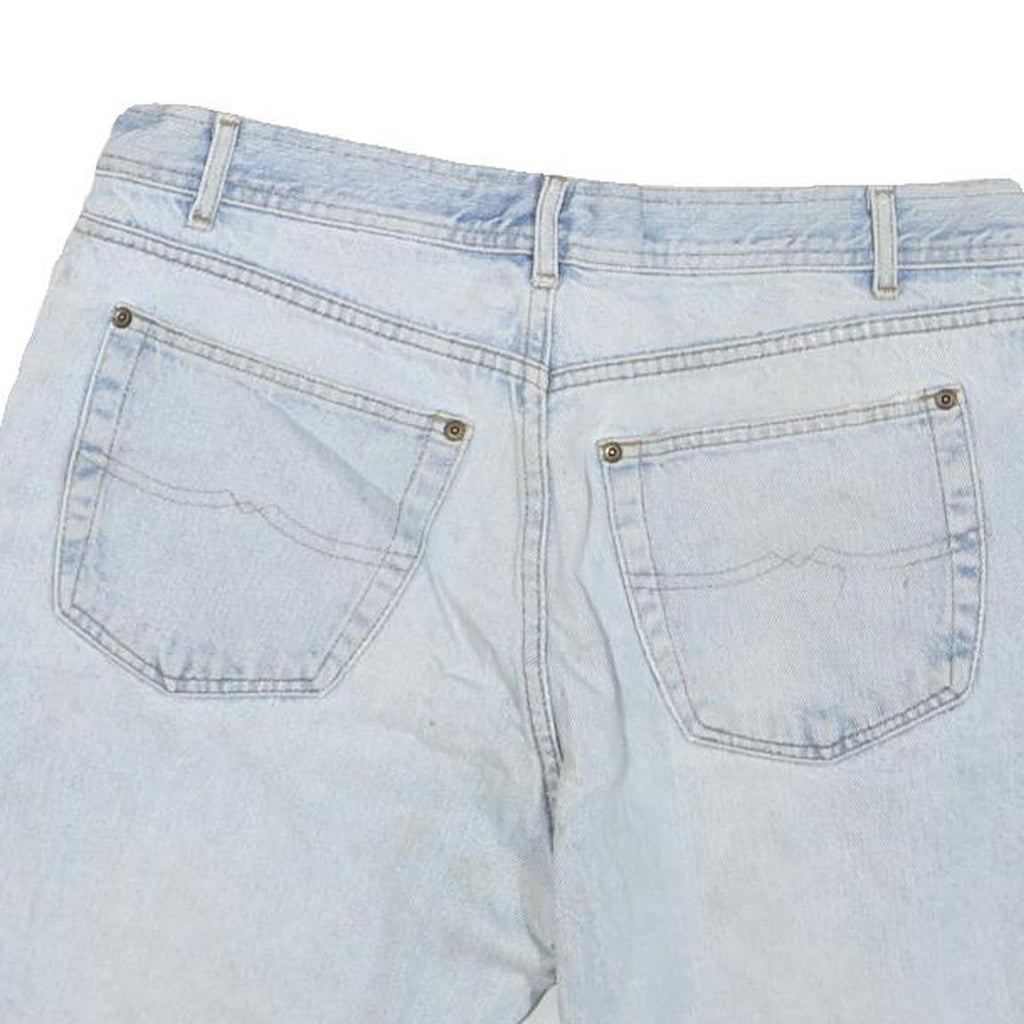 STRUCTURE Womens Denim Blue Shorts M W34 Cotton Blend Casual Regular Fit