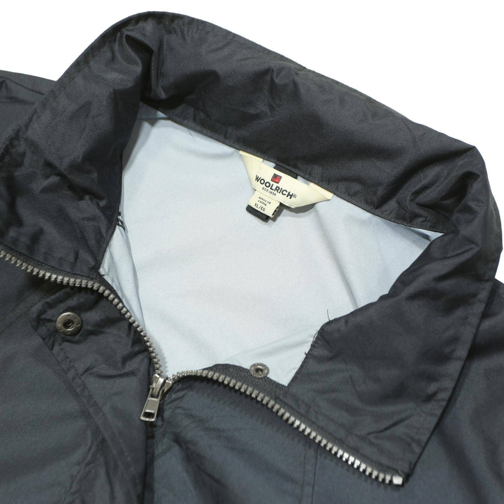 WOOLRICH Womens Navy Blue Jacket XL Polyester Zip Plain Casual Outerwear