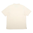 NIKE Mens Cream Polo Shirt Short Sleeve Plain XL Cotton Blend Jersey Sports