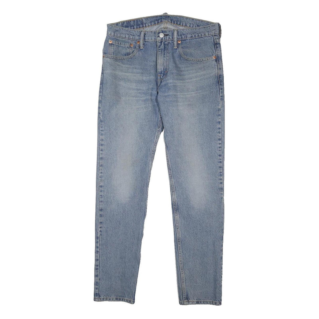 LEVI'S 512 Mens Jeans Blue Regular Slim Denim Light W32 L31 Button Cotton Blend