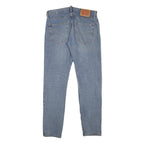LEVI'S 512 Mens Jeans Blue Regular Slim Denim Light W32 L31 Button Cotton Blend