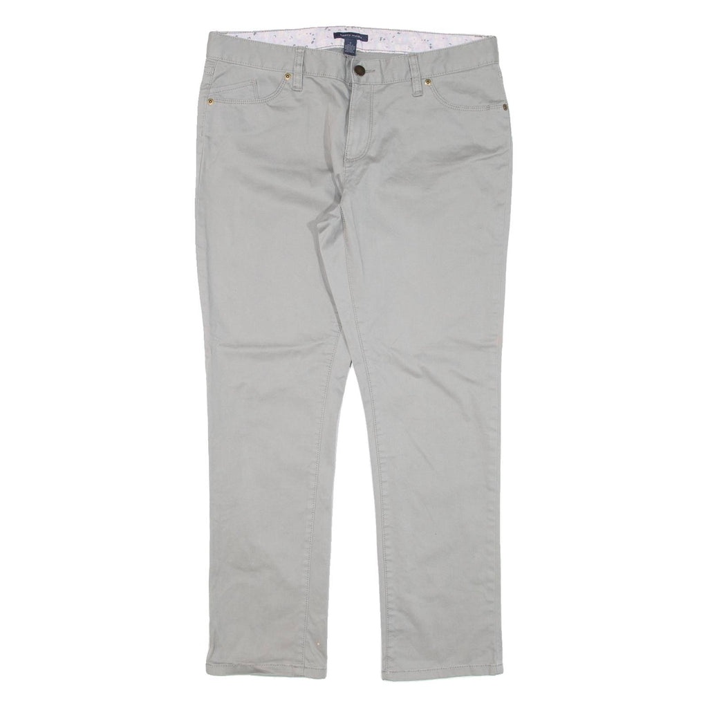 TOMMY HILFIGER Womens Trousers Green Slim Straight W32 L27