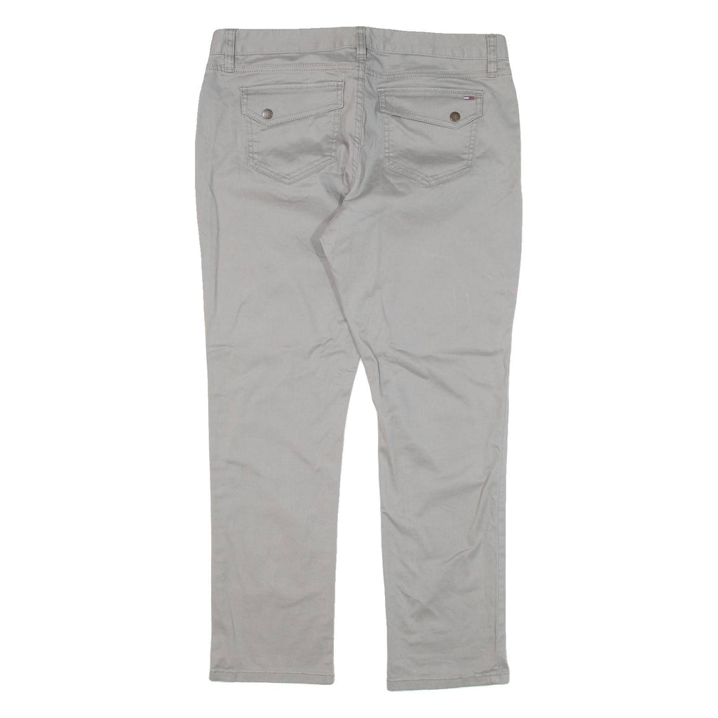 TOMMY HILFIGER Womens Trousers Green Slim Straight W32 L27